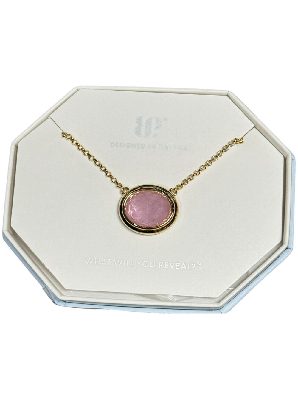 Bomb Party Necklace "The Pause Before Thunder" Purple Kunzite/Quartz on Gold